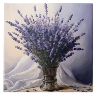 Lavendel Klassieke kunst Tegeltje