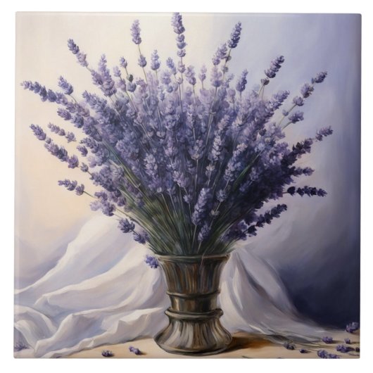 Lavendel Klassieke kunst Tegeltje (Voorkant)