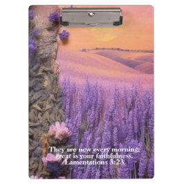 Lavendel Klembord Klaagliederen 3:23