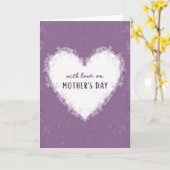 Lavendel Kleuren Moederdagkaart Kaart (Gele Bloem)