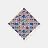 Lavendel koffiekopjes servetten (Hoek)