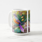 Lavendel Kop Oranje Borst Fantasie Vogel (Voorkant links)
