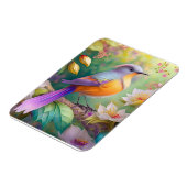 Lavendel Kop Oranje Borst Fantasie Vogel Magneet (Linkerzijde)
