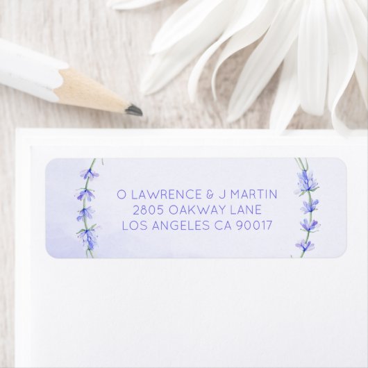 Lavendel krans Waterverf Etiket (Insitu)