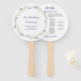 Lavendel Kruiden en Groen Krans Programma Fans Handwaaier