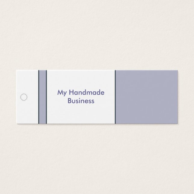 Lavendel Label Mini Visitekaartjes (Voorkant)
