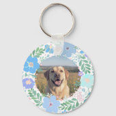 Lavendel Labrador Retriever - Aangepaste foto & na Sleutelhanger (Achterkant)