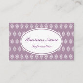 Lavendel Lace Print Visitekaartje (Voorkant)