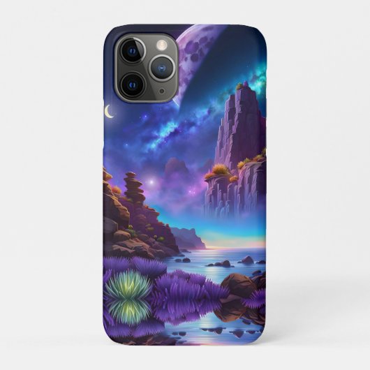 Lavendel Landschap Fantasie Case-Mate iPhone Case (Achterkant)