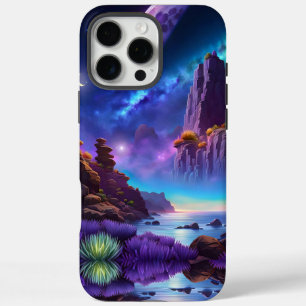 Lavendel Landschapsfantasie iPhone 16 Pro Max Hoesje