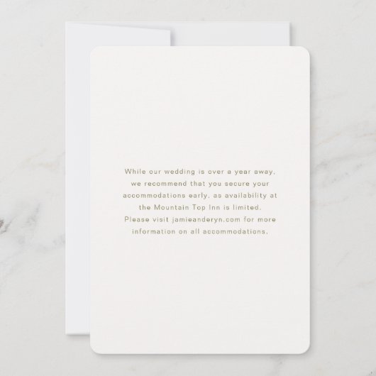 Lavendel Larkspur Floral Save the Date (Achterkant)