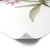 Lavendel Larkspur Flower Art Print Poster (Hoek)