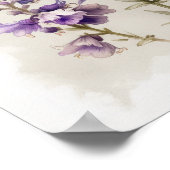 Lavendel Larkspur Flower Art Print Poster (Hoek)