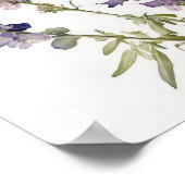 Lavendel Larkspur Flower Art Print Poster (Hoek)