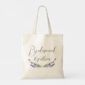 Lavendel Laurel Bruidsmeisje Trouw  Tote Bag (Achterkant)