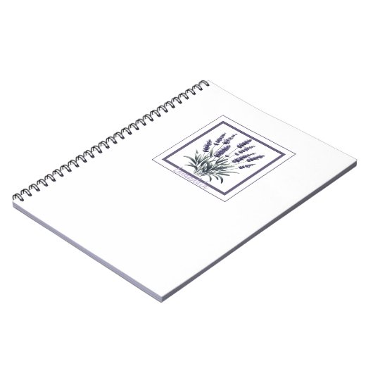 Lavendel Lavandula Bloemen Kruidenboek Notitieboek (Linkerzijde)