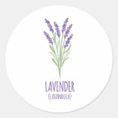 Lavendel Lavandula Ronde Sticker (Voorkant)