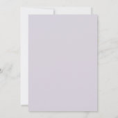 Lavendel Leisteen Ranunculus Salie Bruiloft Kaart (Achterkant)