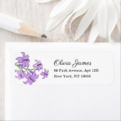 Lavendel lelie bruiloft Return Address Label (Insitu)