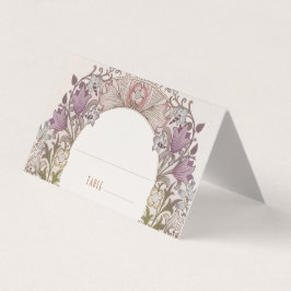 Lavendel Lelie Naamkaarten Trouwtafel Vintage Kaart