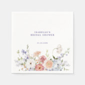 Lavendel Lente Bloem Bruiloft Borrel Servet (Voorkant)