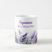 Lavendel Lente Bloemige Beste Moeder Ooit Koffiemok (Center)