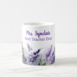 Lavendel Lente Bloemstuk Beste Leraar Waardering Koffiemok
