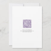 Lavendel Lente Wilde Bloemenweide Tuin QR Code Save The Date (Achterkant)