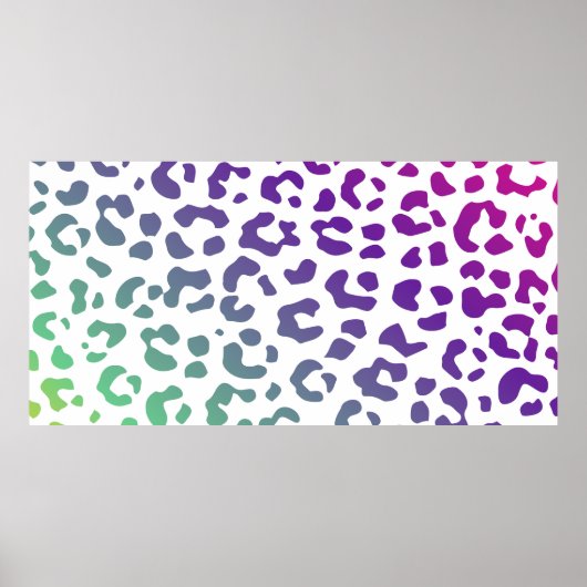 Lavendel Leopard Print: zacht, stijlvol wild ontwe Poster (Voorkant)