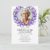 Lavendel Levensviering Kaart (Staand voorkant)