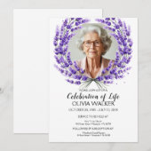 Lavendel Levensviering Kaart (Voorkant / Achterkant)