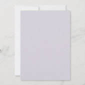 Lavendel Licht Bloemend Huwelijk Kaart (Achterkant)
