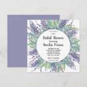 Lavendel Liefde Bloemen Eucalyptus Vrijgezellenfee Kaart (Voorkant / Achterkant)