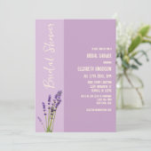 Lavendel Liefde Bruidsdouche Kaart (Staand voorkant)