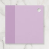 Lavendel Liefde Bruiloft Bedankjes Labels (Achterkant)