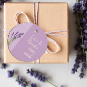 Lavendel Liefde Bruiloft Bedankjes Labels