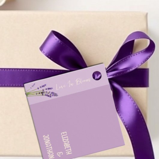 Lavendel Liefde Bruiloft Bedankjes Labels