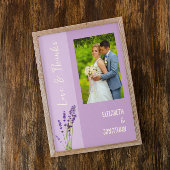 Lavendel Liefde Bruiloft Bedankkaart