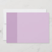 Lavendel Liefde Bruiloft Bedankkaart (Achterkant)