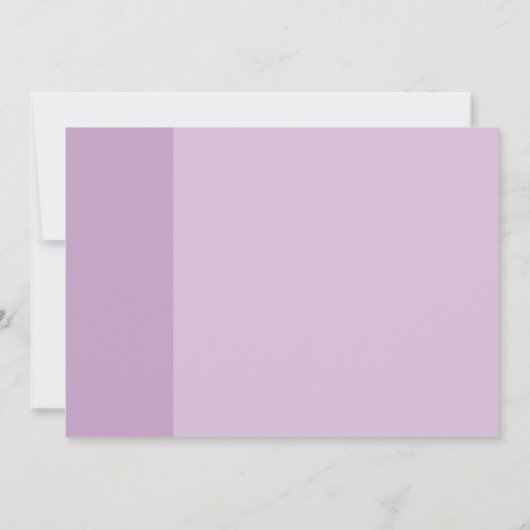 Lavendel Liefde Bruiloft Bedankkaart (Achterkant)