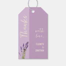 Lavendel Liefde Bruiloft Cadeaulabel