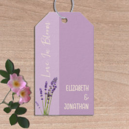 Lavendel Liefde Bruiloft Cadeaulabel