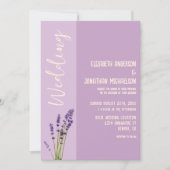 Lavendel Liefde Bruiloft Kaart (Voorkant)