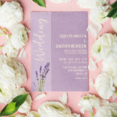 Lavendel Liefde Bruiloft Kaart