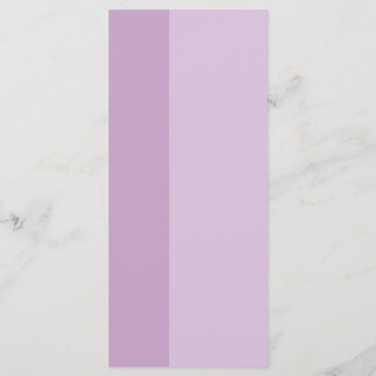 Lavendel Liefde Bruiloft Menu (Achterkant)