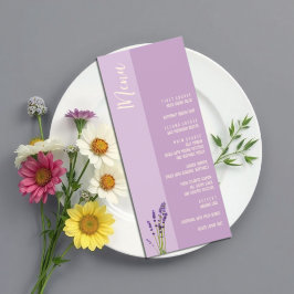 Lavendel Liefde Bruiloft Menu