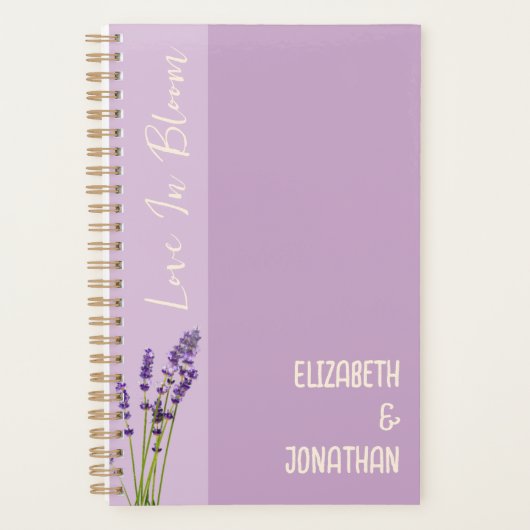 Lavendel Liefde Bruiloft Planner (Voorkant)