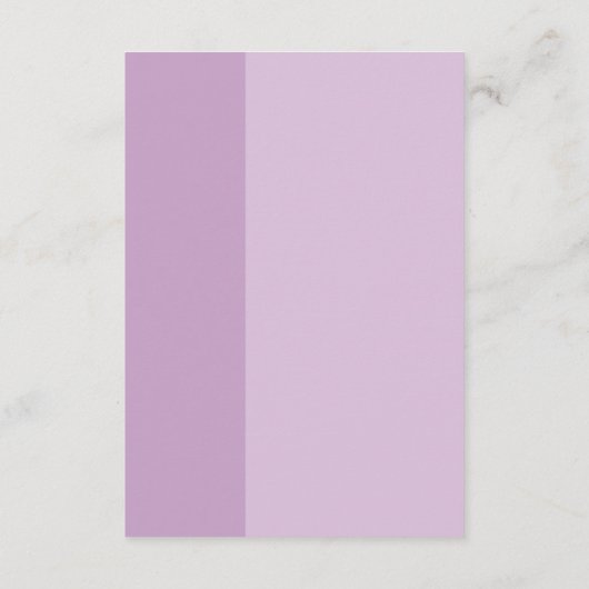 Lavendel liefde bruiloft receptie informatiekaartje (Achterkant)