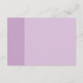 Lavendel liefde bruiloft receptie informatiekaartje (Achterkant)