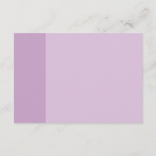 Lavendel liefde bruiloft receptie informatiekaartje (Achterkant)